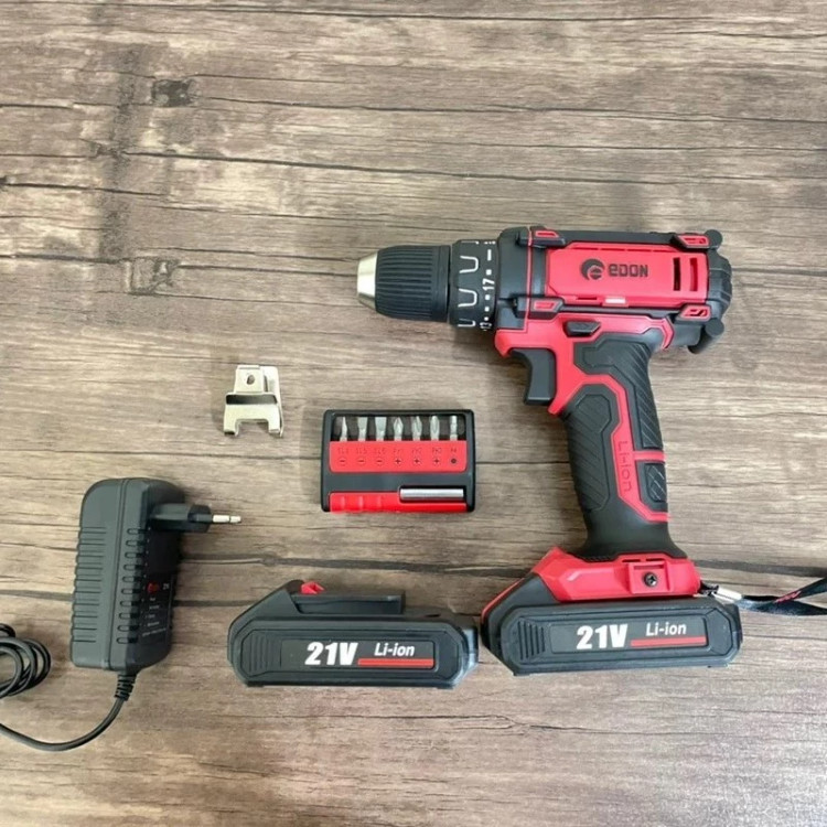 دریل پیچ گوشتی شارژی ادون21 ولت 2 باطری مدل AD-21A