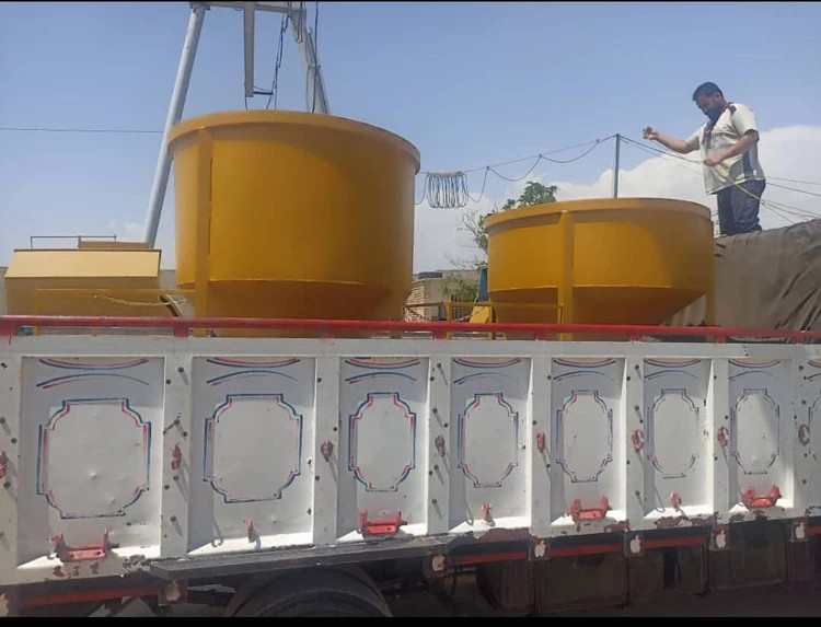 باکت بتنریزی 3000 لیتری تخلیه از بغل گیربکسی